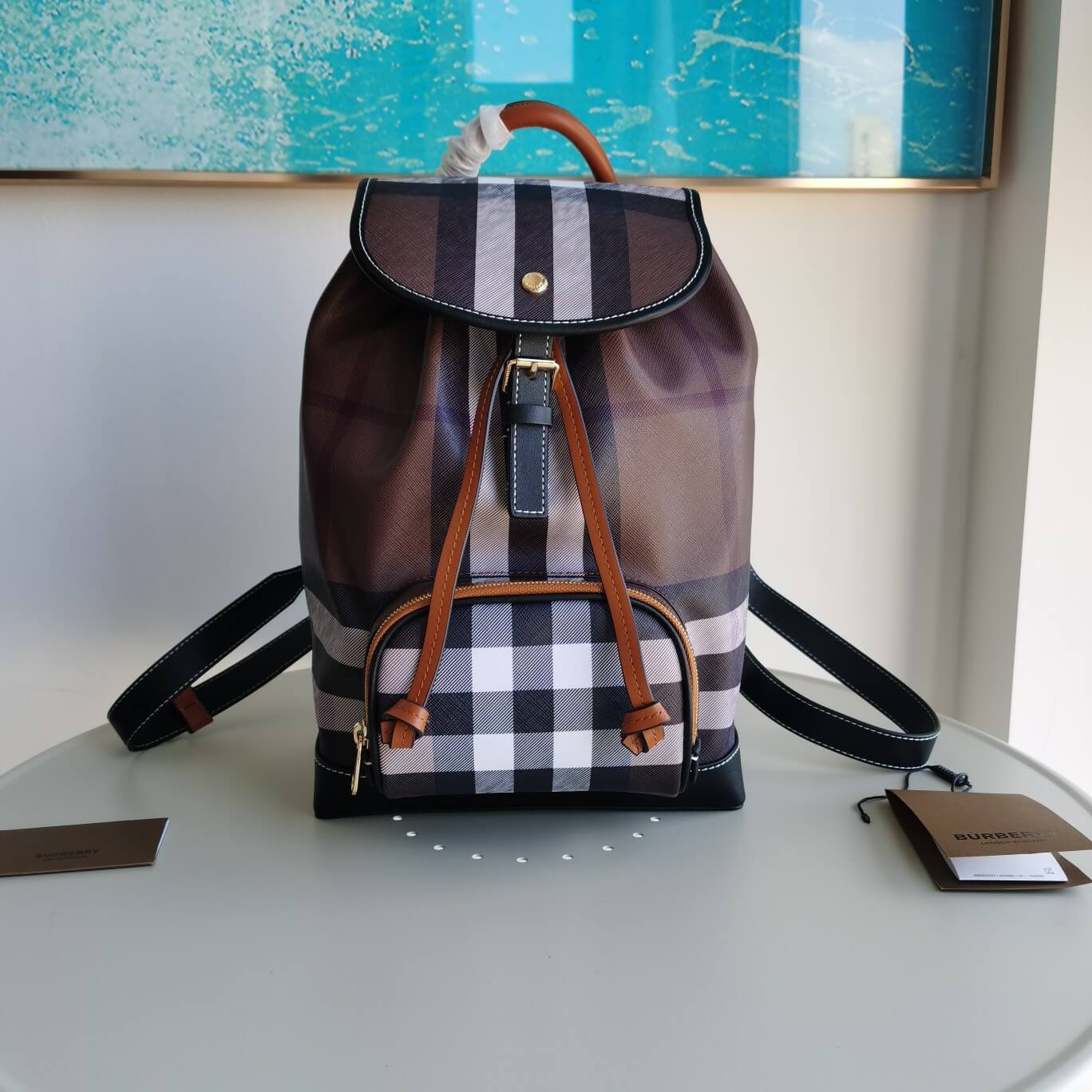 burberry new style backpack yx240701 brown