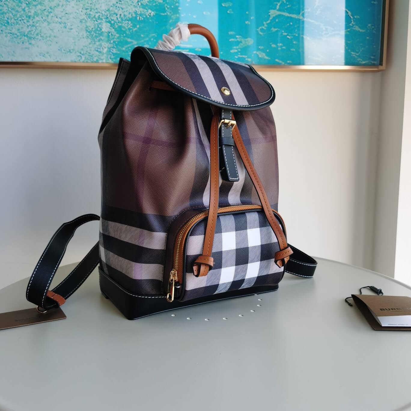 burberry new style backpack yx240701 brown