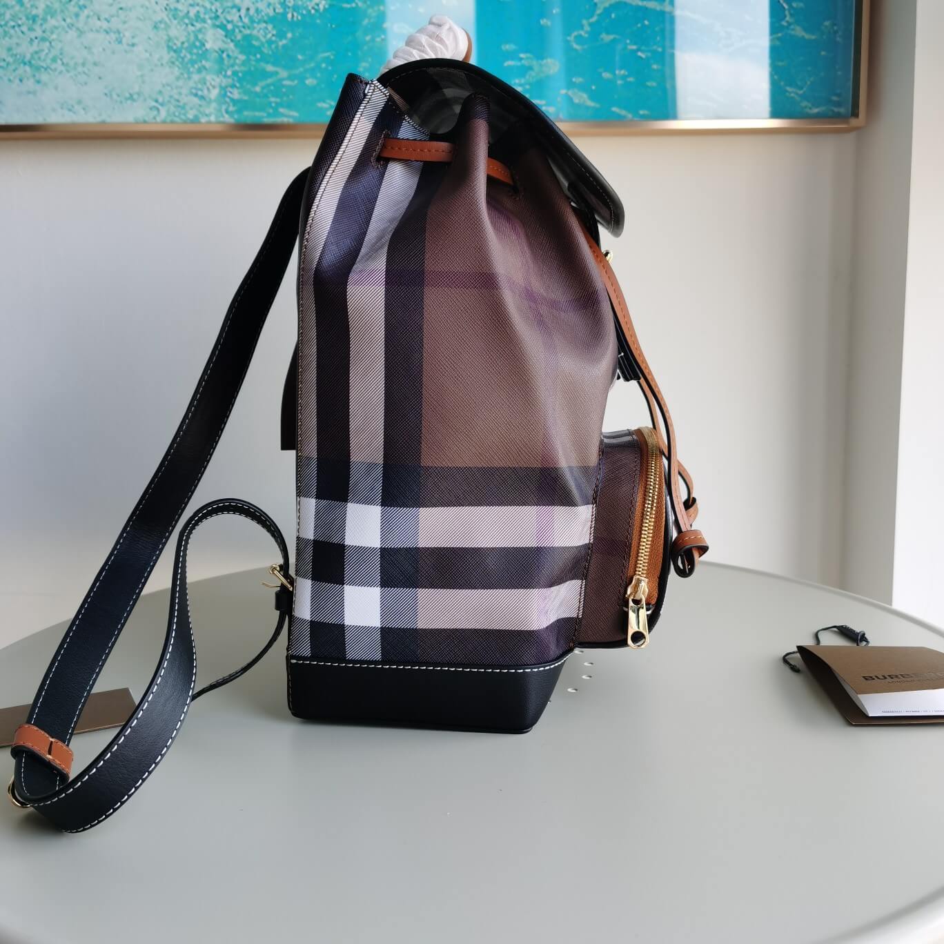 burberry new style backpack yx240701 brown
