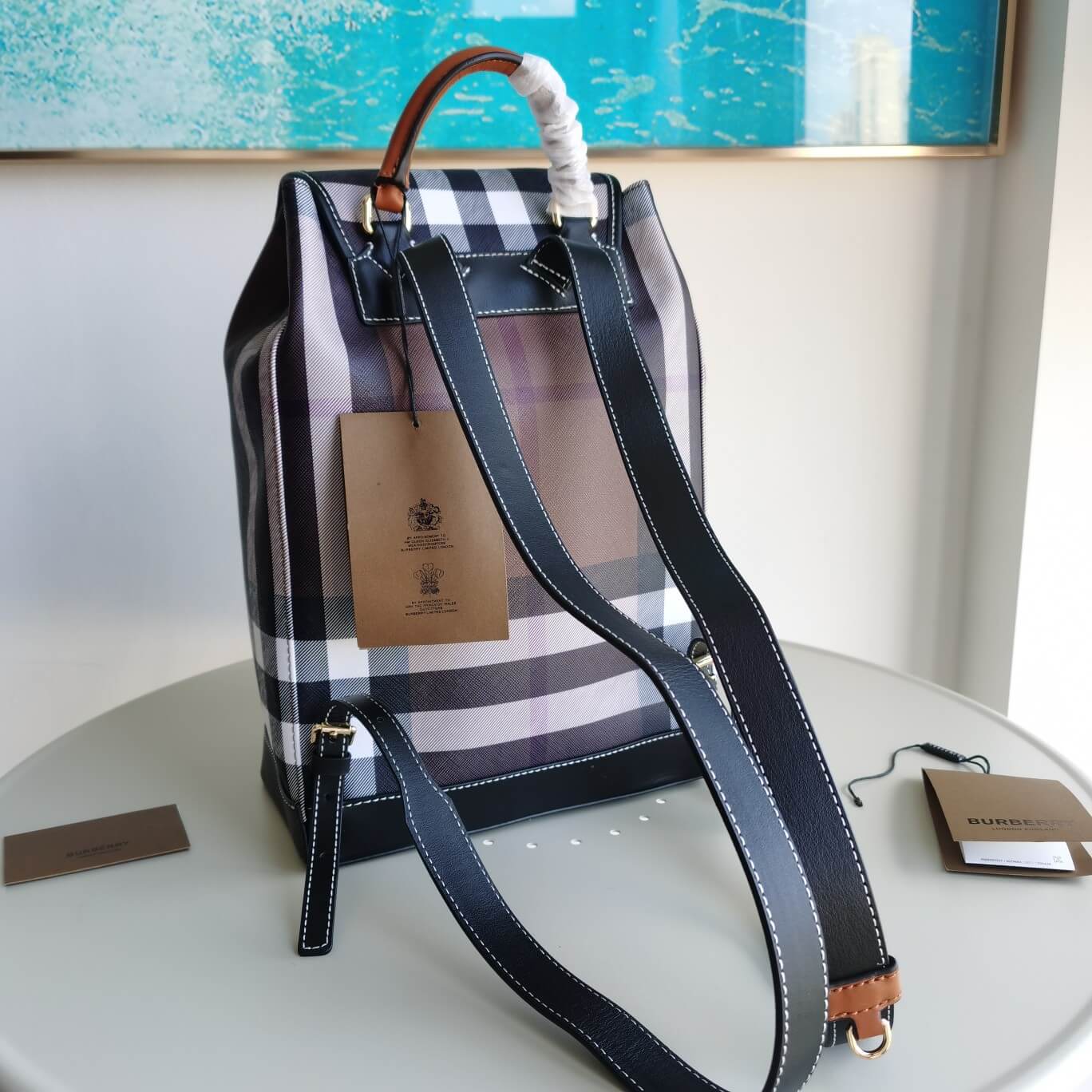 burberry new style backpack yx240701 brown