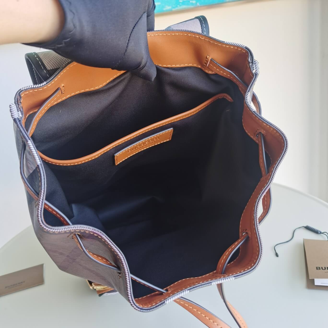 burberry new style backpack yx240701 brown