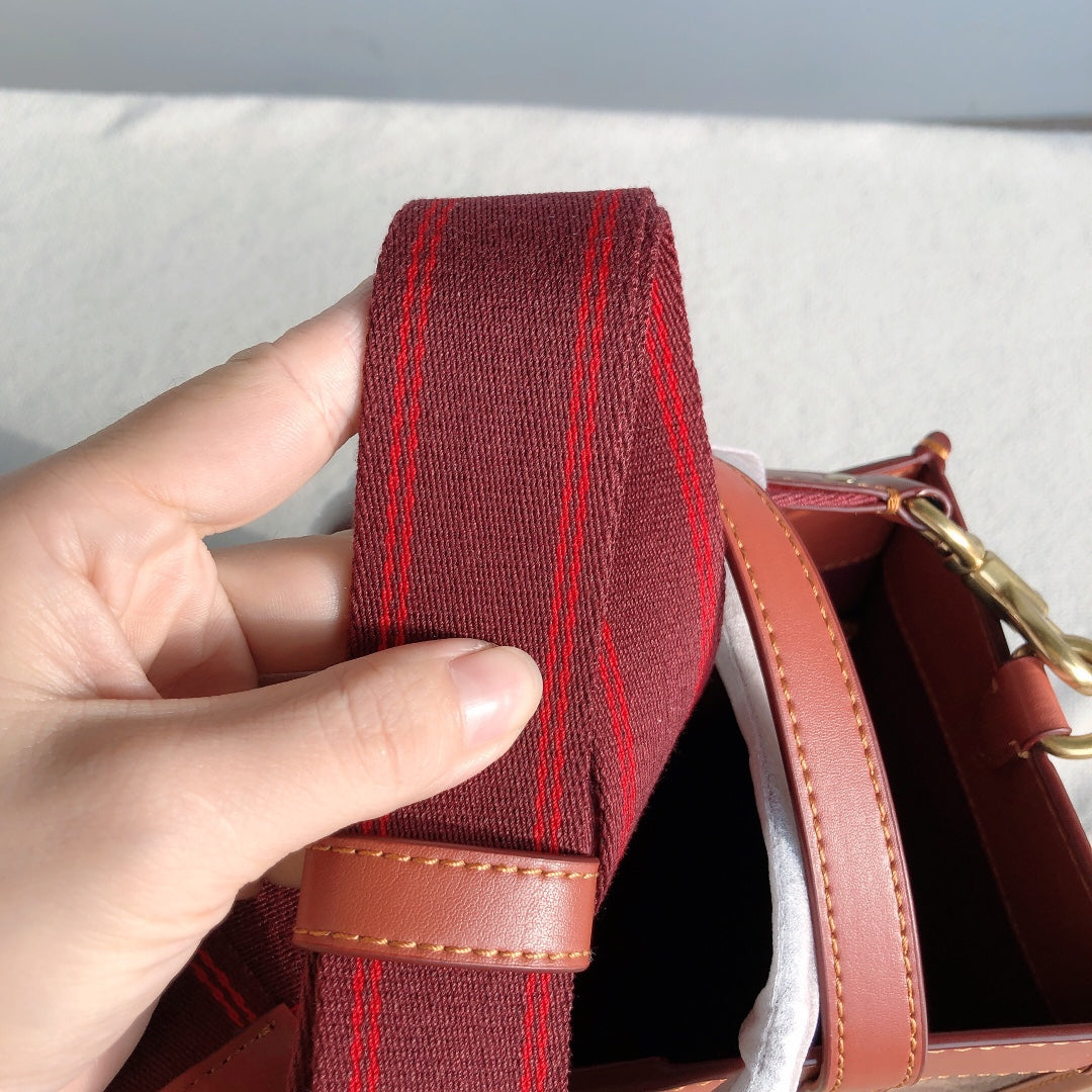 coach tote bag brown pvc small size c3866