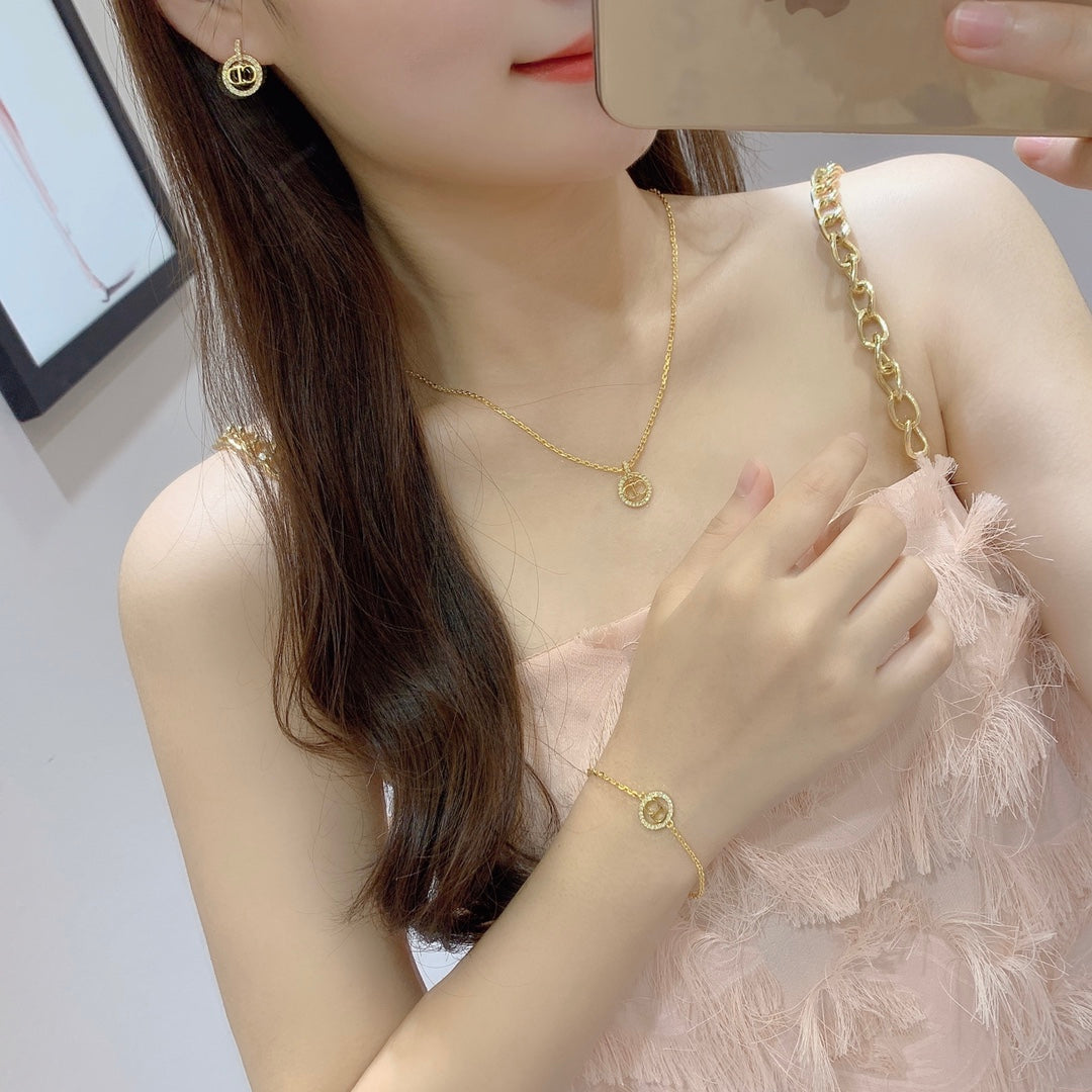 cd necklace clair d lune gold