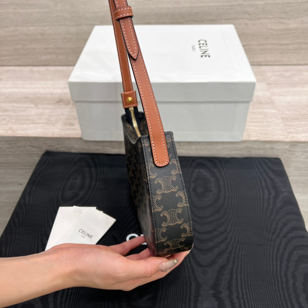 ce tillly medium handbag underarm bag 115703bf brown
