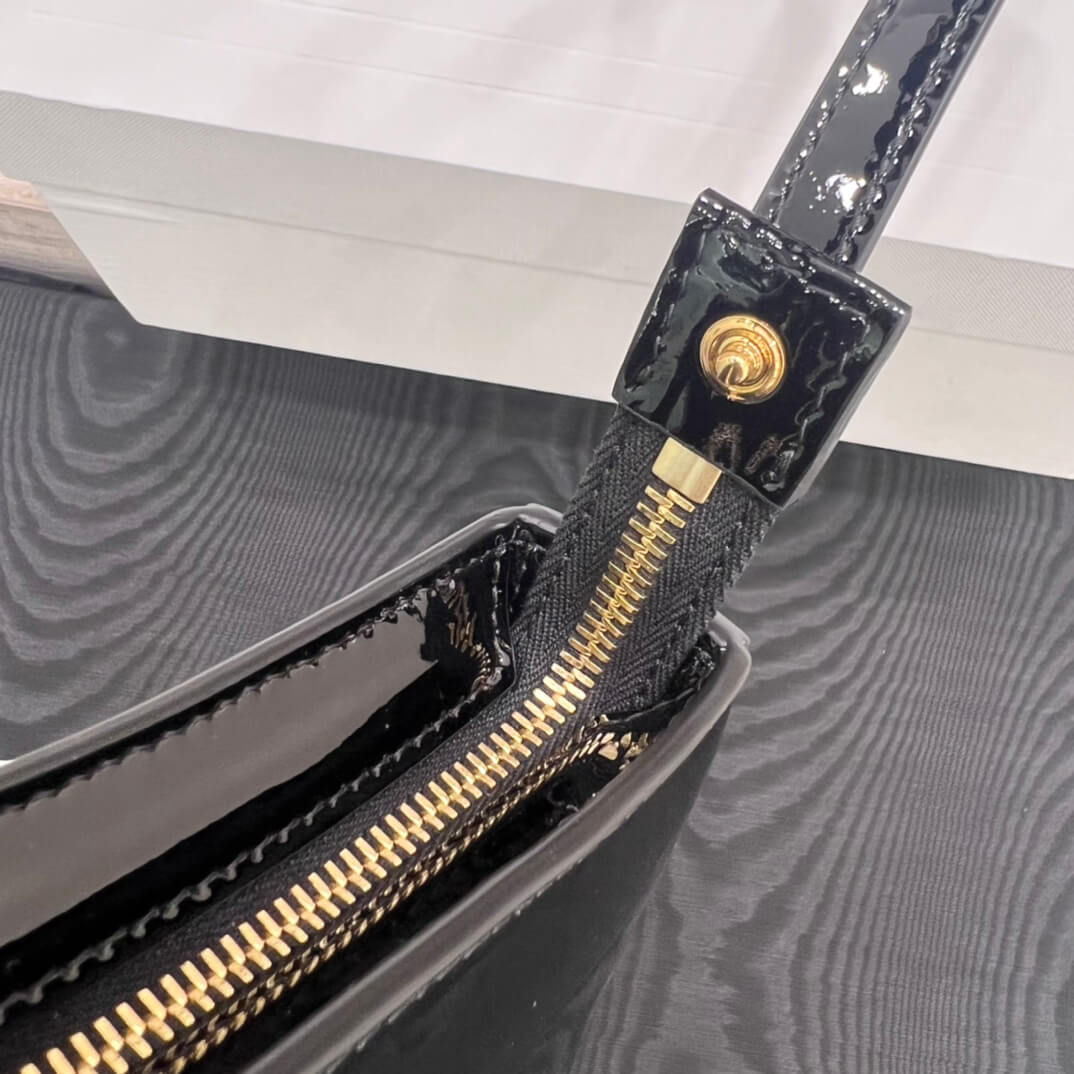ce tillly medium handbag underarm bag 115703bf shiny black