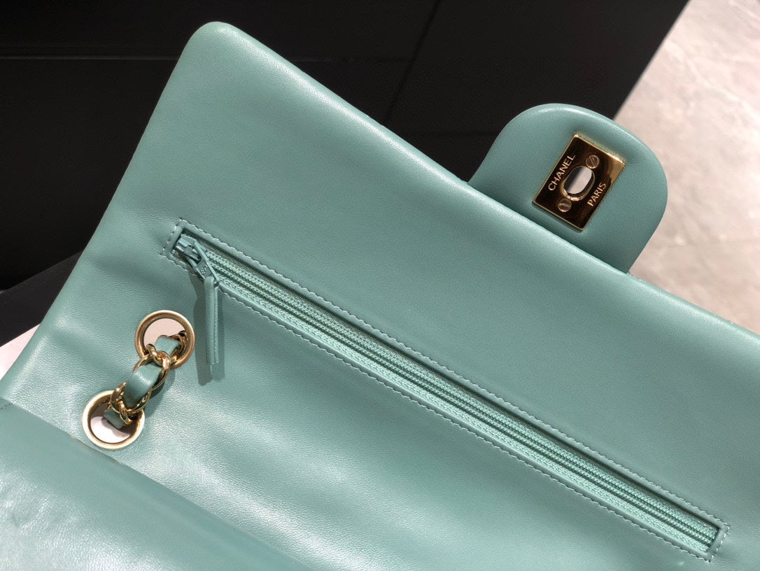 cf classic design mudium size 25 5cm original imported lamb skin full steel hardware