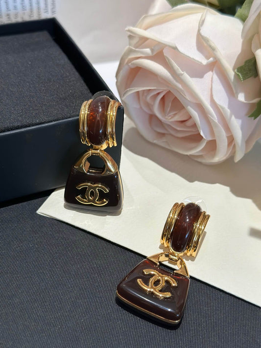 cha 2023 new exquisite versatile fashion bag earrings ehc17
