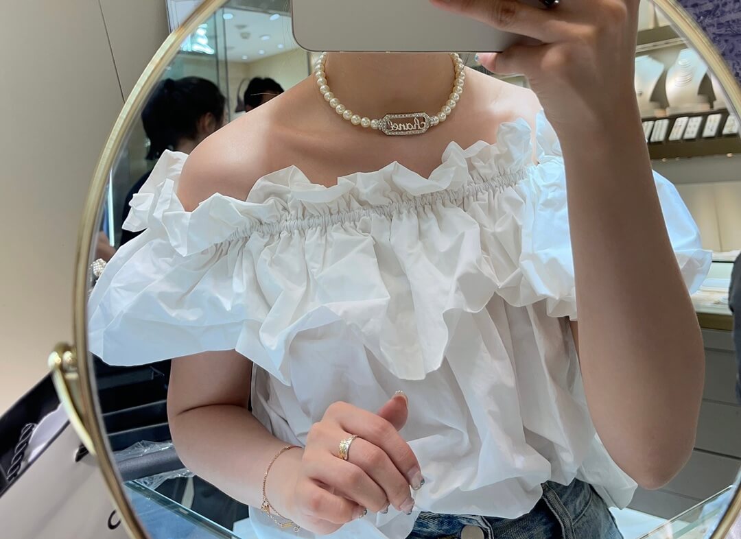 cha pearl necklace 2023 new popular light luxury niche xlc15
