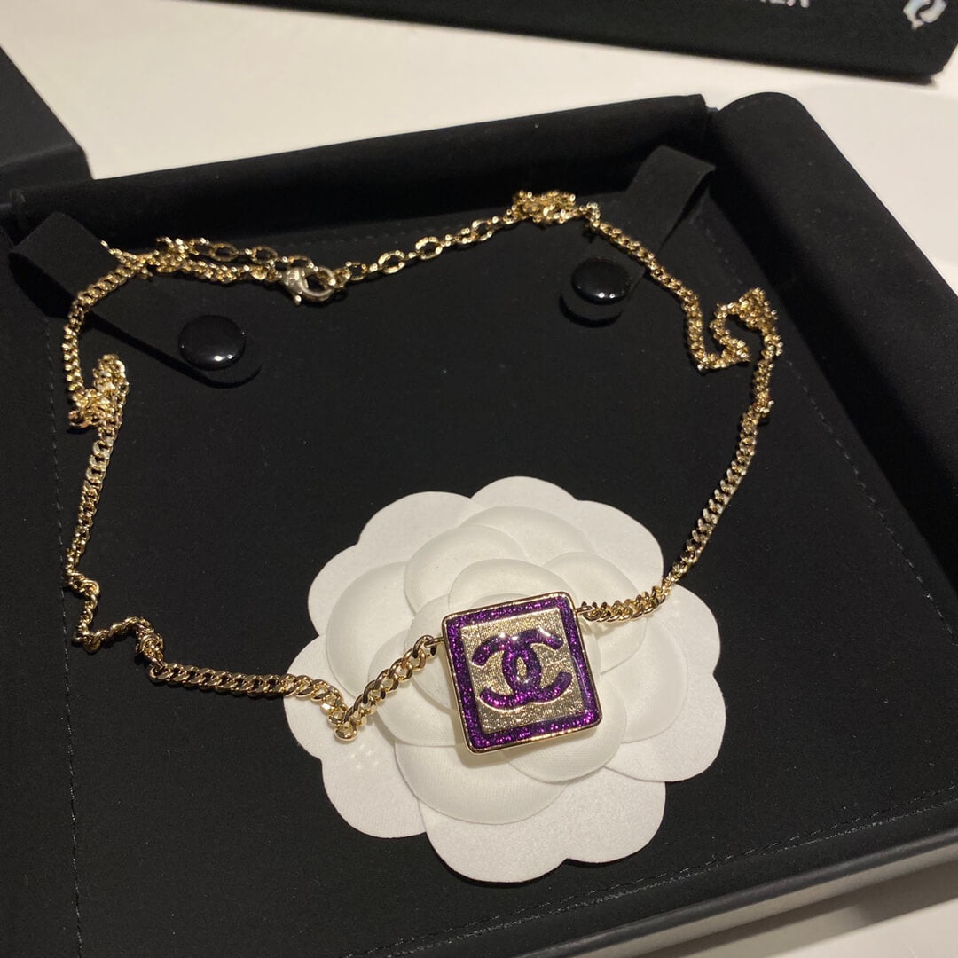 cha necklace earrings treasure sparkling purple block jewelry free shipping
