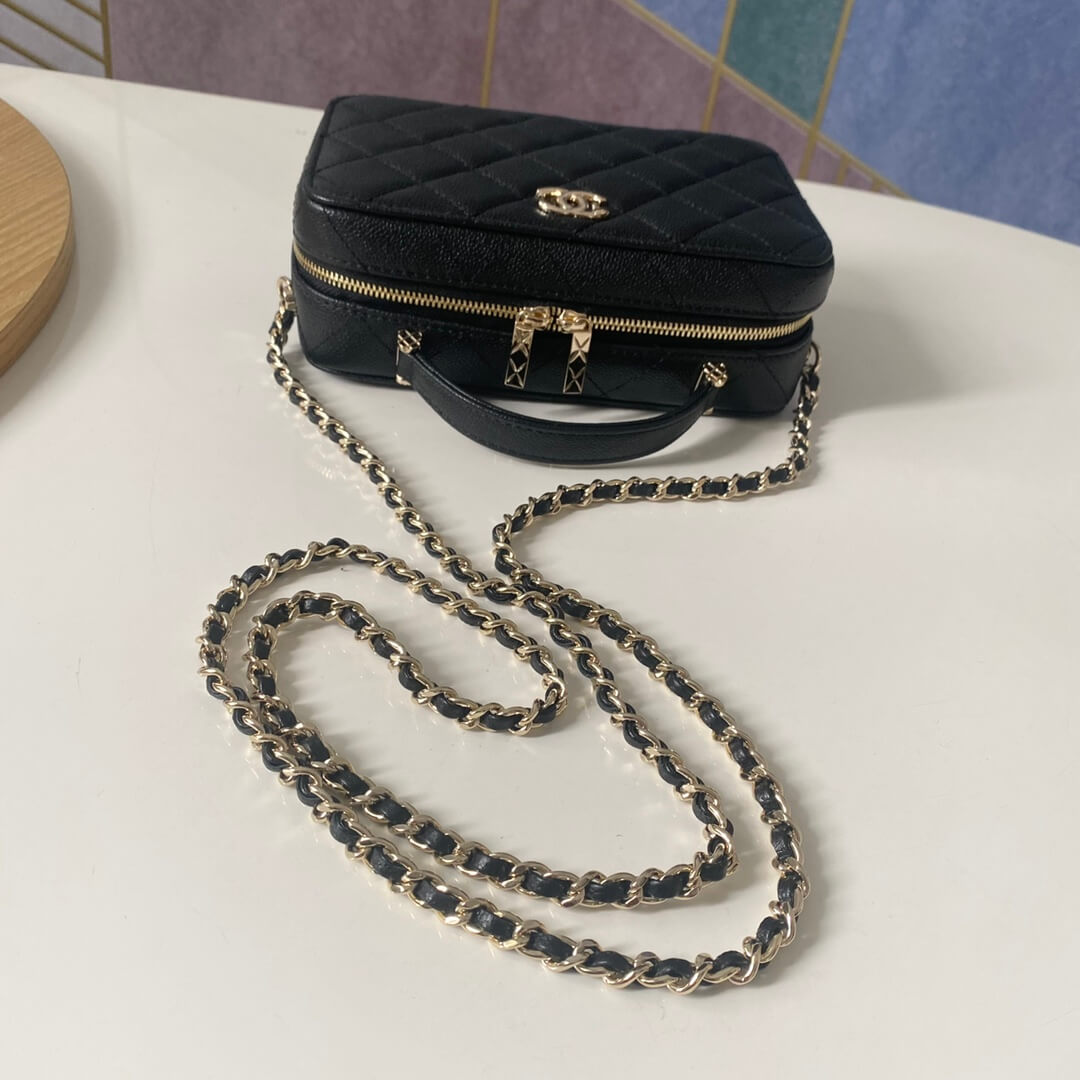 cha 3168 mini handbag shoulder bag cross body bags black lambskin camera bag