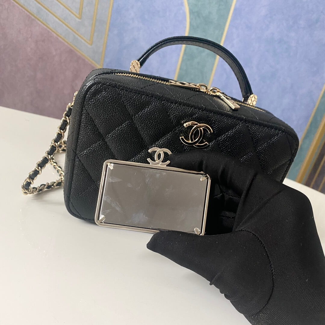 cha 3168 mini handbag shoulder bag cross body bags black lambskin camera bag