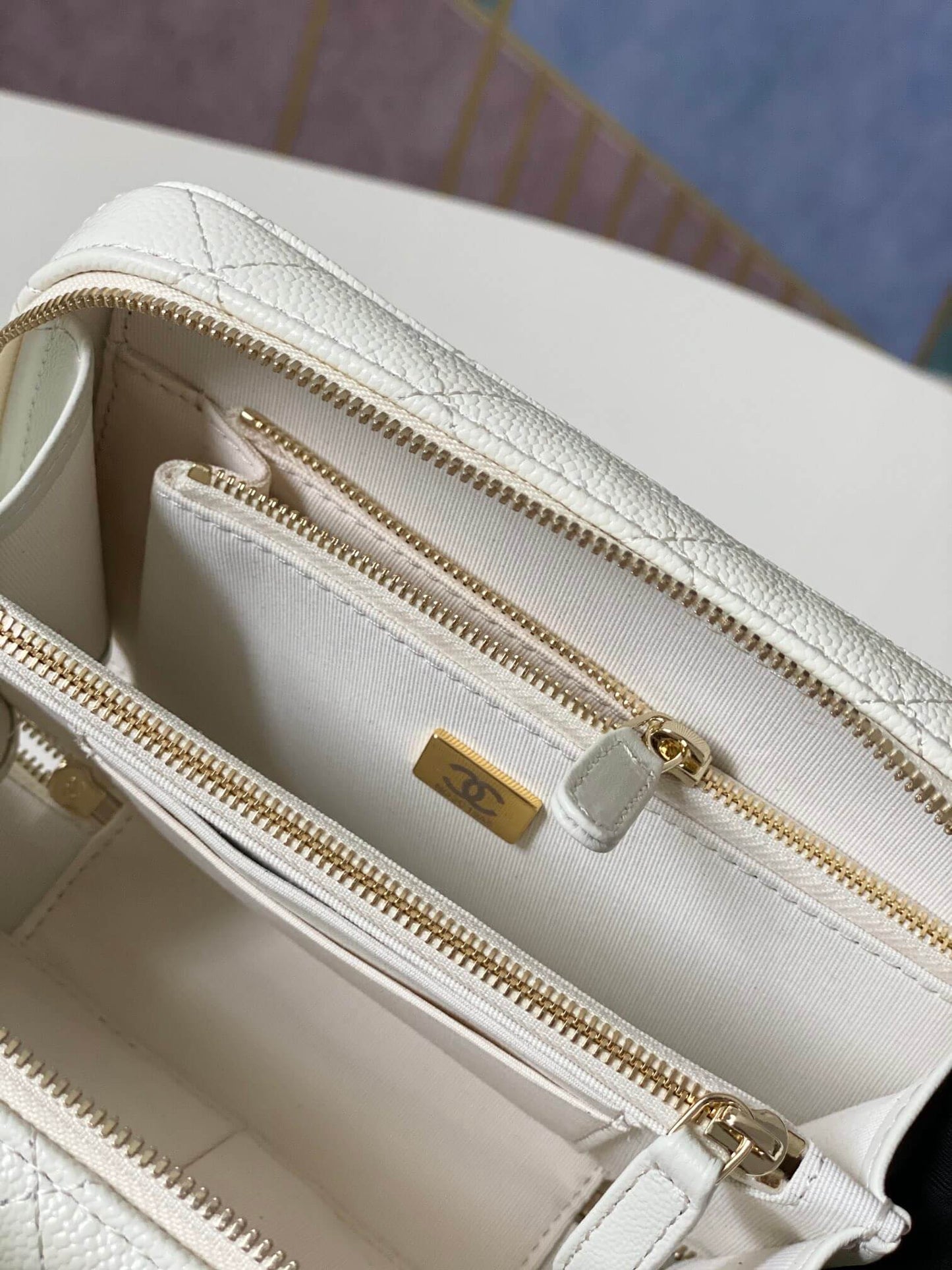 cha 3168 mini handbag shoulder bag cross body bags dirty white lambskin camera bag