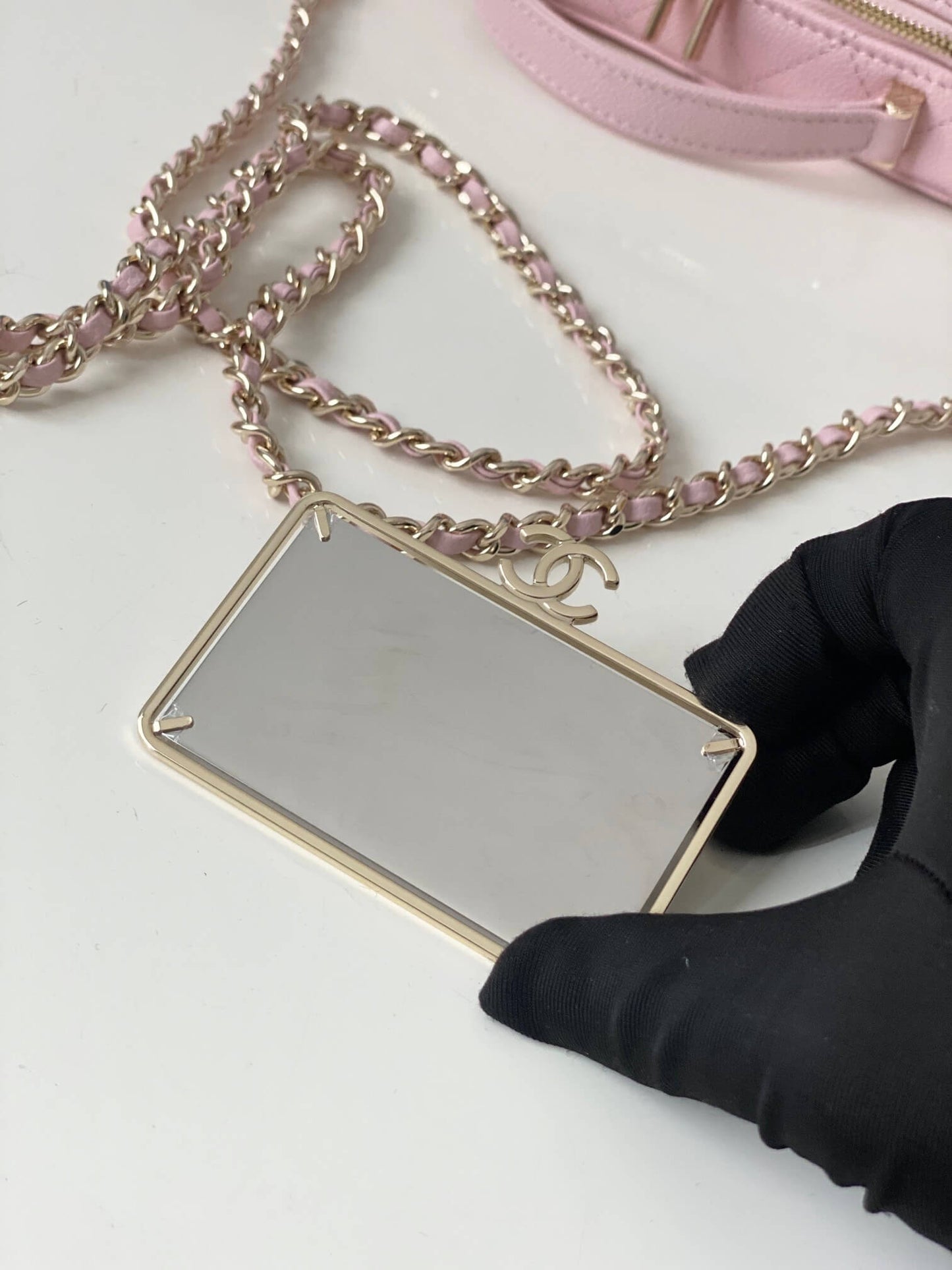 cha 3168 mini handbag shoulder bag cross body bags pink lambskin camera bag