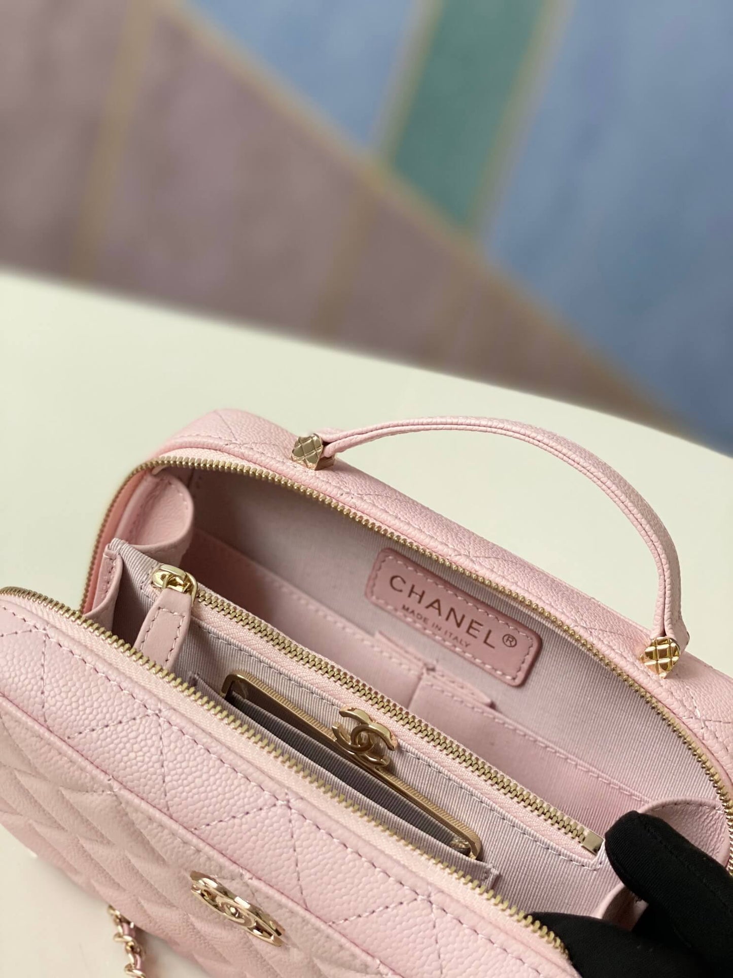 cha 3168 mini handbag shoulder bag cross body bags pink lambskin camera bag