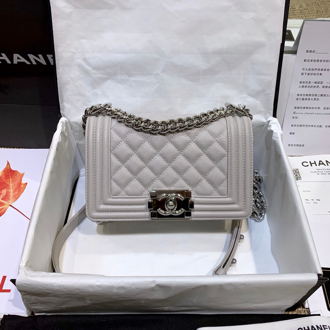 cha 67085 shoulder bag cross body bags white leboy calfskin