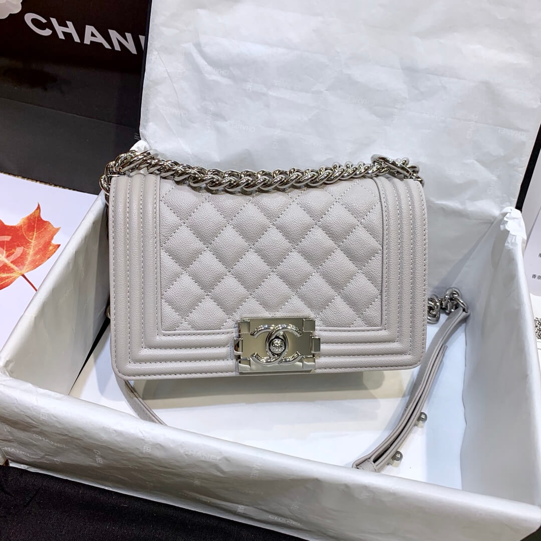 cha 67085 shoulder bag cross body bags white leboy calfskin