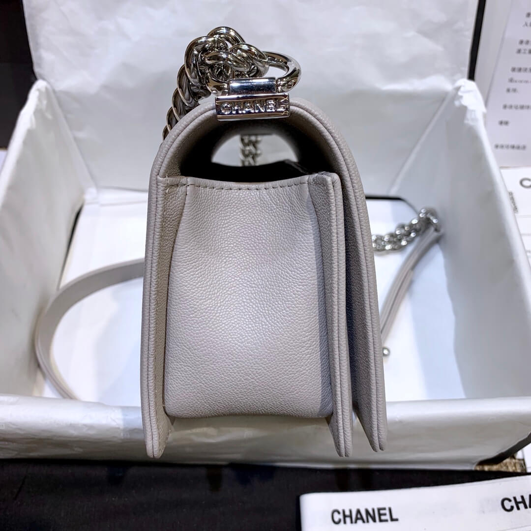 cha 67085 shoulder bag cross body bags white leboy calfskin