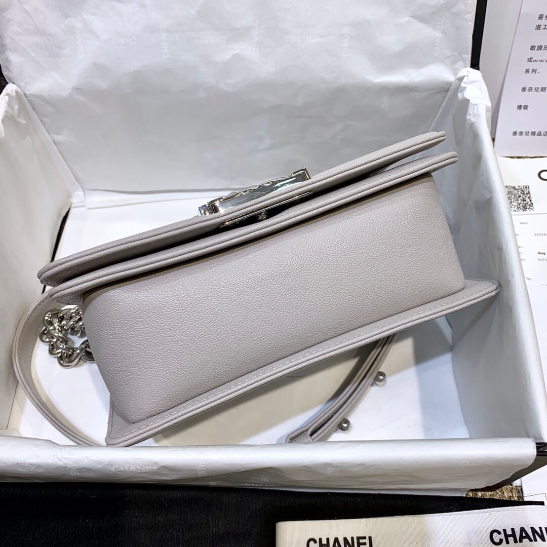 cha 67085 shoulder bag cross body bags white leboy calfskin
