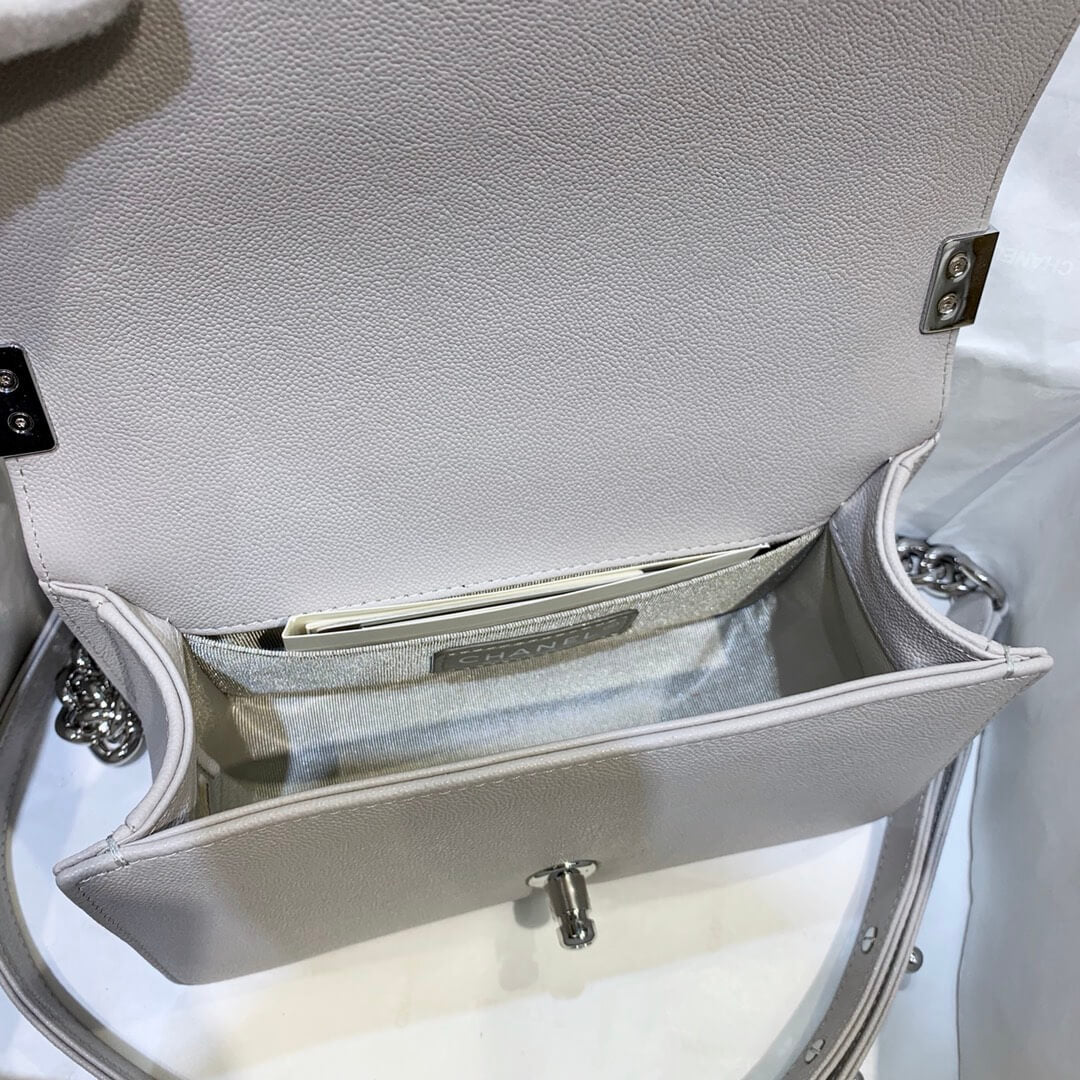 cha 67085 shoulder bag cross body bags white leboy calfskin