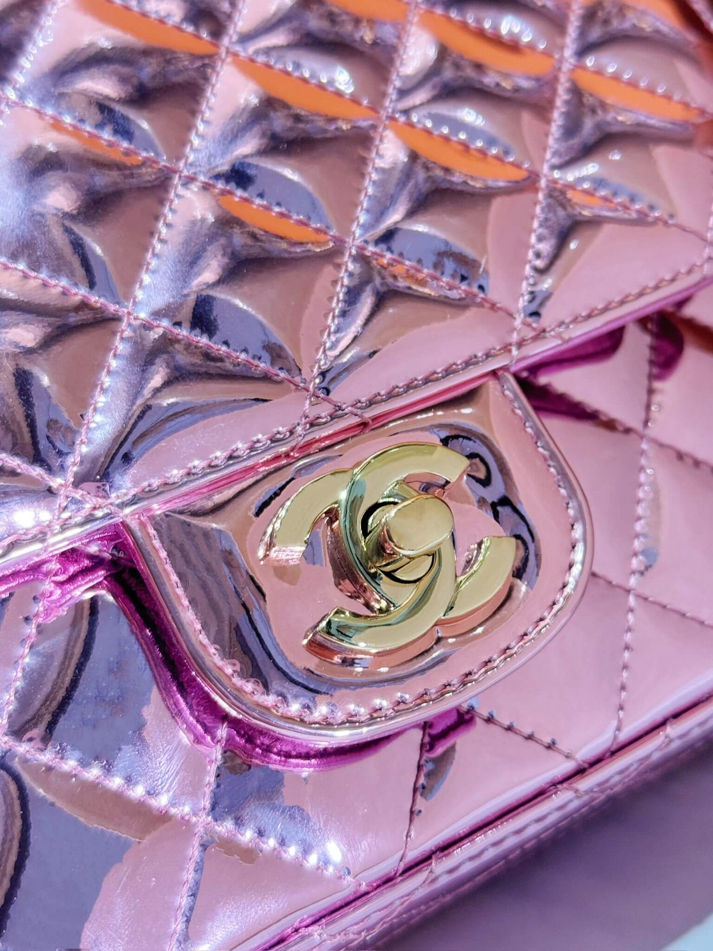 cha mini flap bag star coin purse as4647 purple