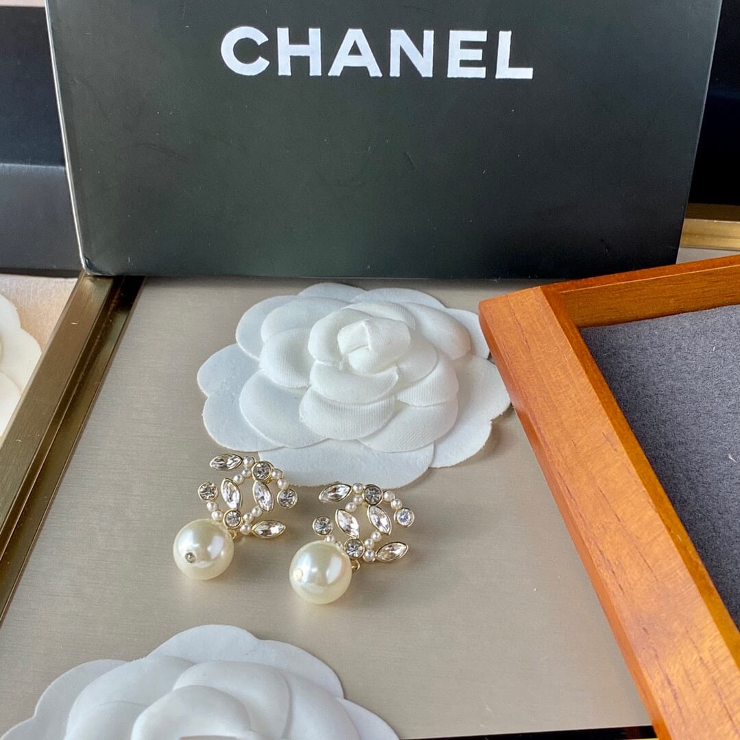 cha earrings pearl with s 925 pure silver