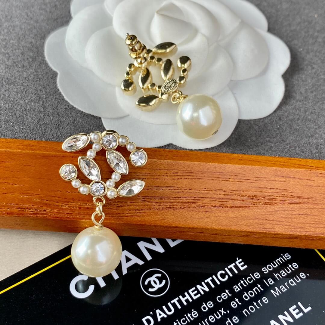 cha earrings pearl with s 925 pure silver