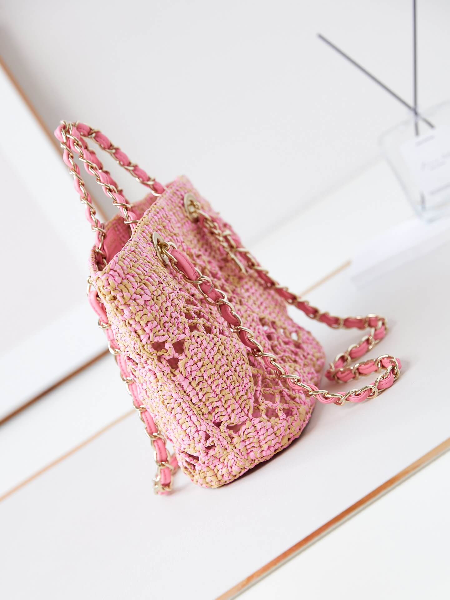 CHANEL COCO BEACH BAG PINK AS4714