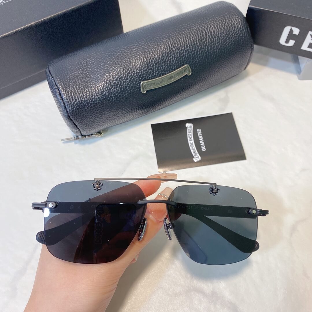 chrome heart rimless advanced sunglasses ch8136