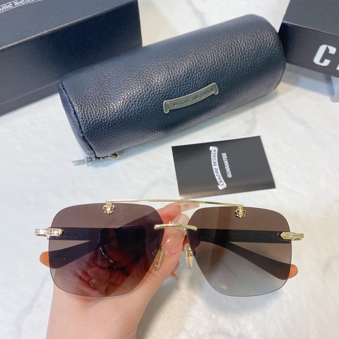 chrome heart rimless advanced sunglasses ch8136