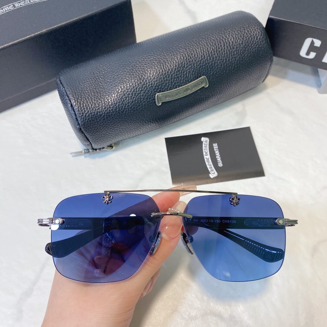 chrome heart rimless advanced sunglasses ch8136