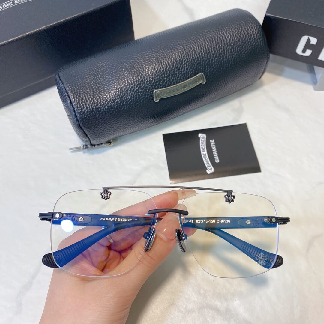 chrome heart rimless advanced sunglasses ch8136