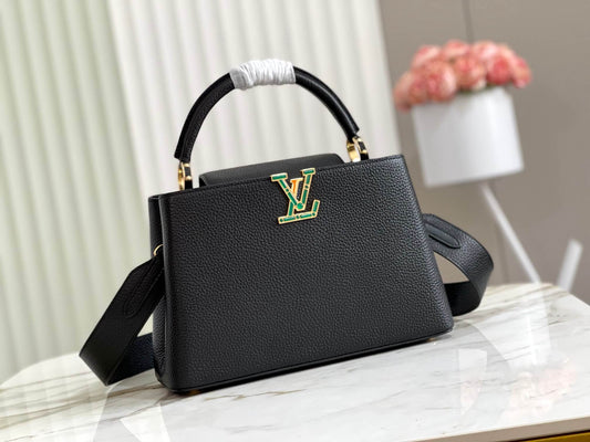 m59066 m48865 capucines bb shoulder handbag black