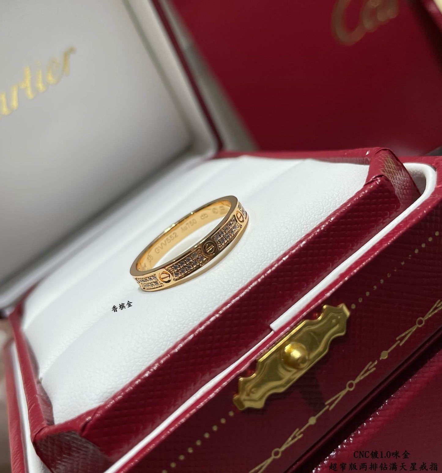 cartier cnc narrow edition sky star ring jz13168a1