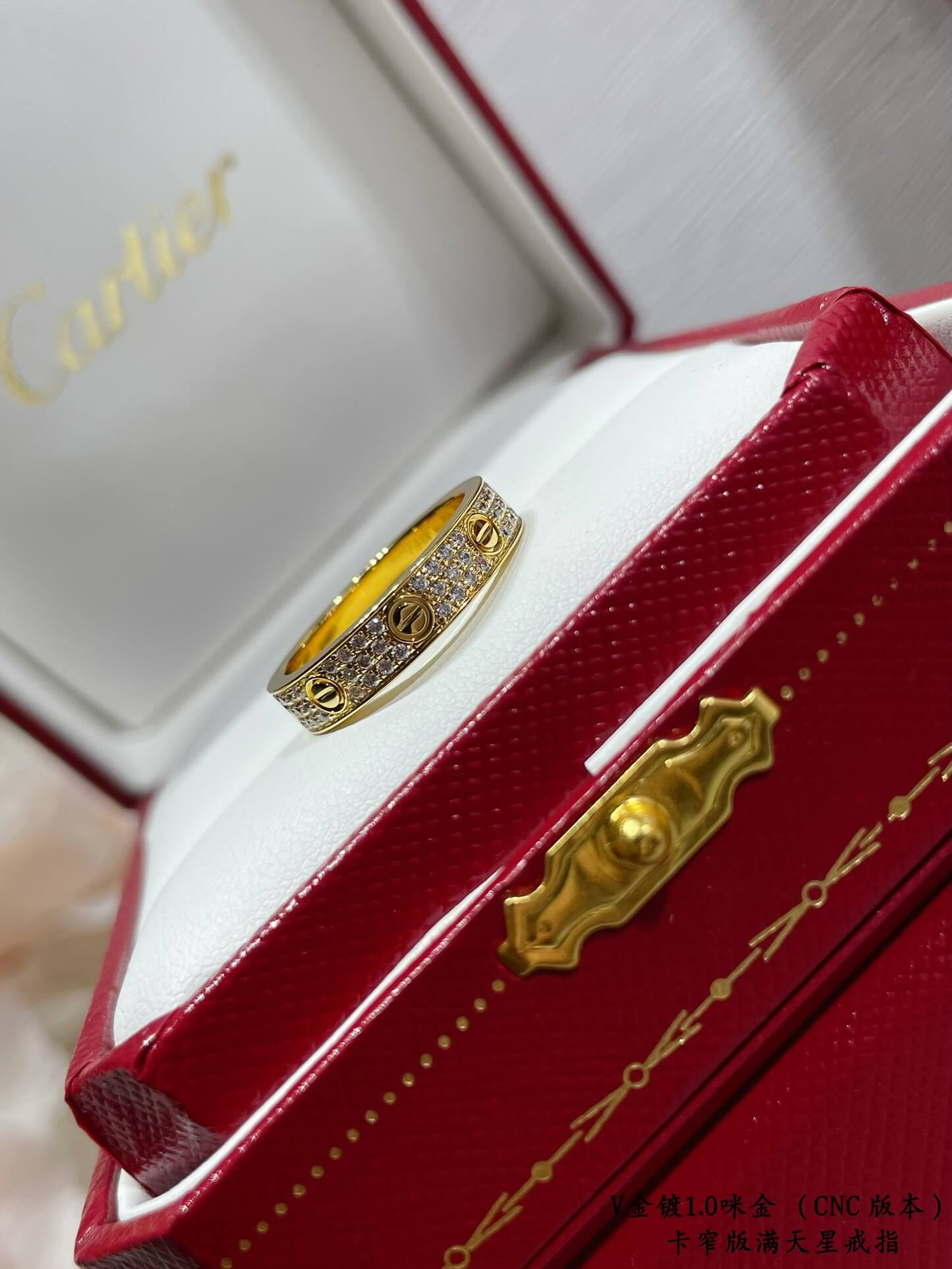 cartier v gold fashion luxury luxury hand set diamond ring jz13168a3