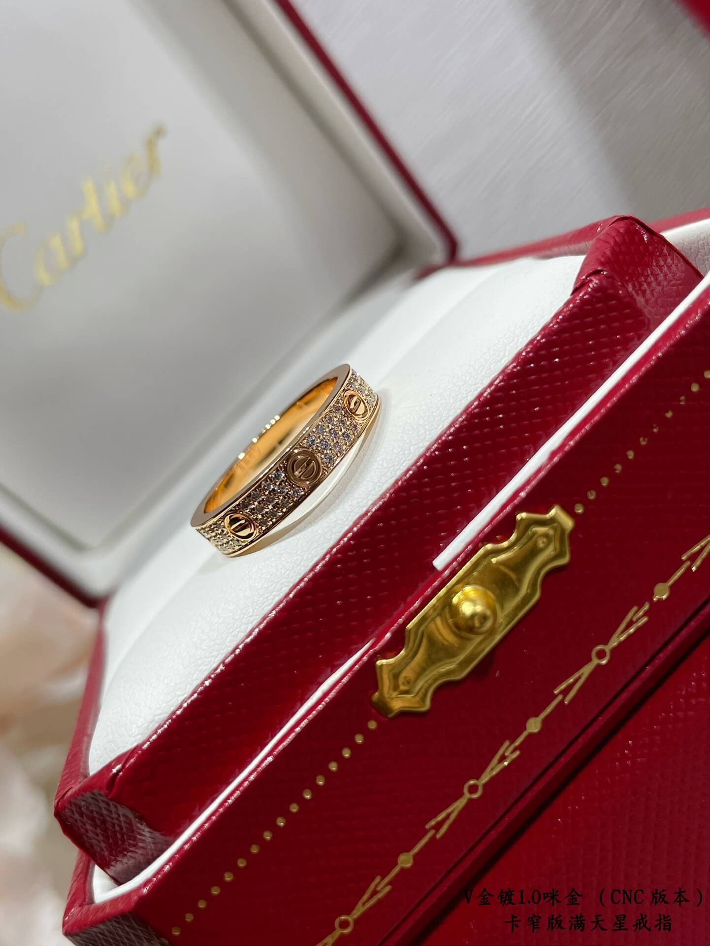 cartier v gold fashion luxury luxury hand set diamond ring jz13168a3