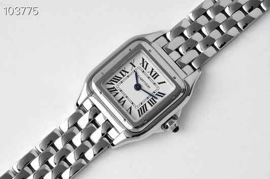 cartier women watch cheetah series silver white 4016