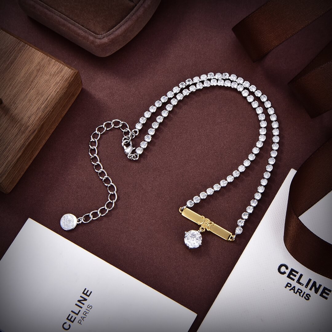celine arc de triomphe 2023 new popular personalized fashion necklace xl13168a17