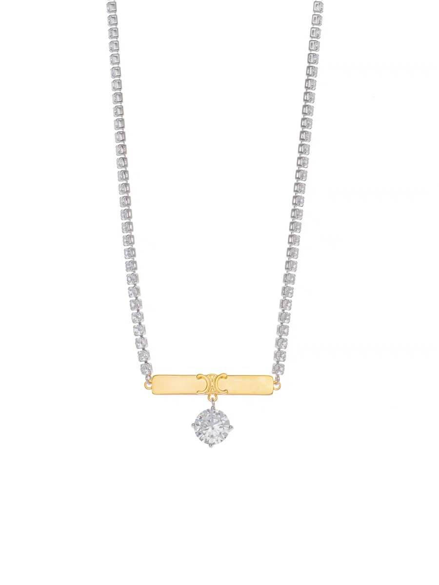 celine arc de triomphe 2023 new popular personalized fashion necklace xl13168a17