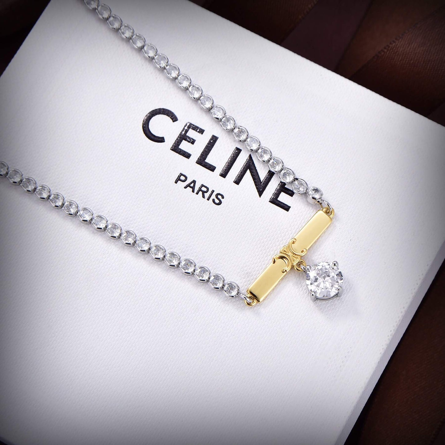 celine arc de triomphe 2023 new popular personalized fashion necklace xl13168a17