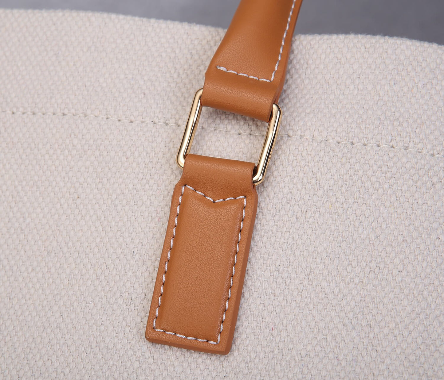 celine canvas tote bag white brown