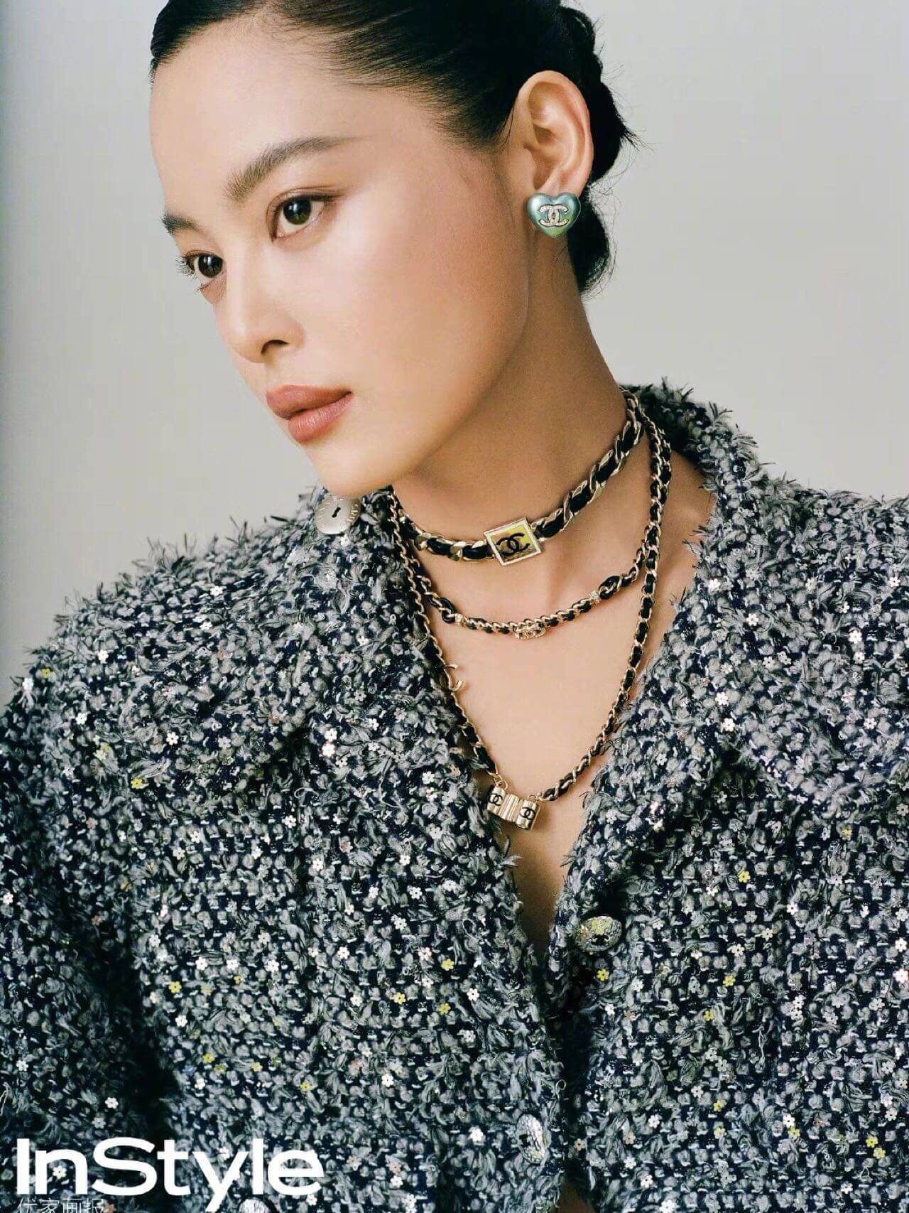 cha double c leather choker collar chain vintage xl13168a19