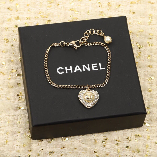 cha light luxury love double c high grade feeling diamond bracelet sl13168a5