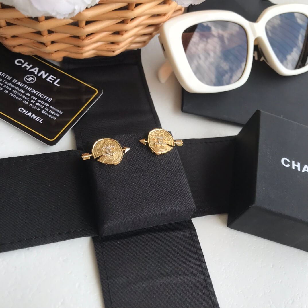 chanel double c love arrow versatile earrings personalized eh13168a12