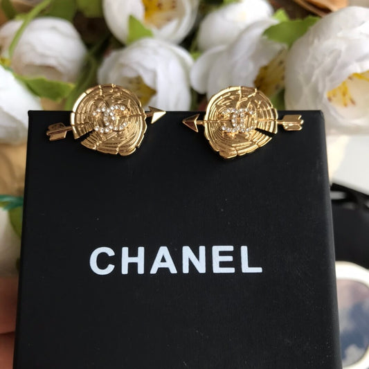 chanel double c love arrow versatile earrings personalized eh13168a12