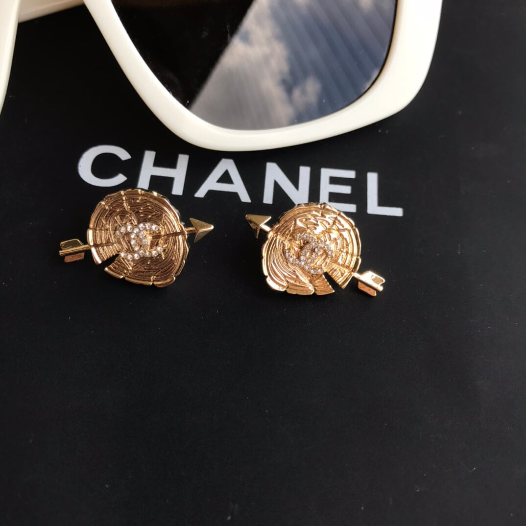 chanel double c love arrow versatile earrings personalized eh13168a12