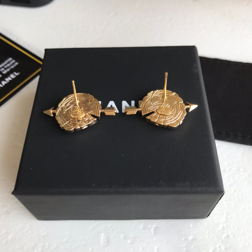 chanel double c love arrow versatile earrings personalized eh13168a12