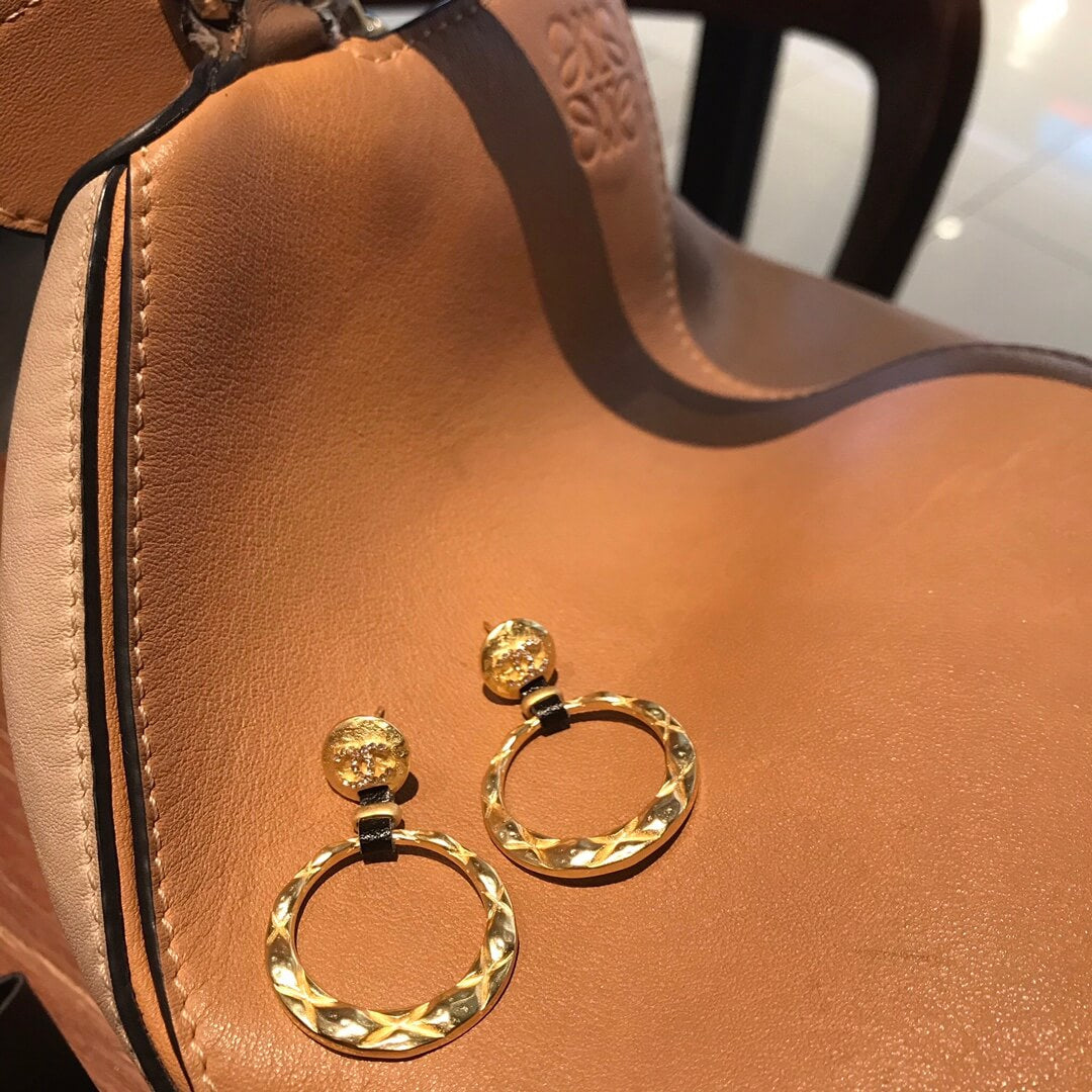 chanel vintage fashion circle versatile earrings er13168a38