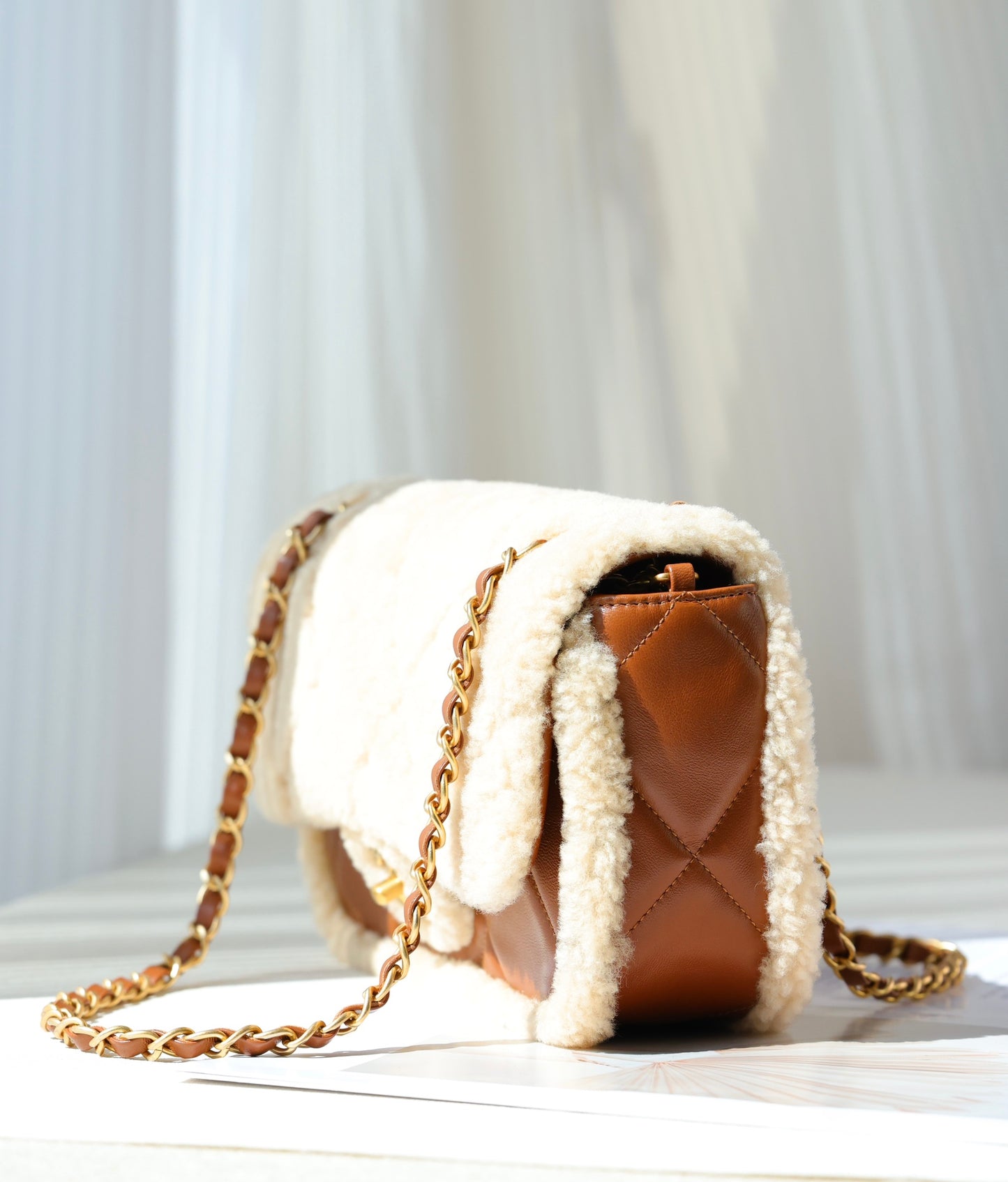 Chanel 24K CF Series Teddy Bear shoulder bag YL102495 Brown