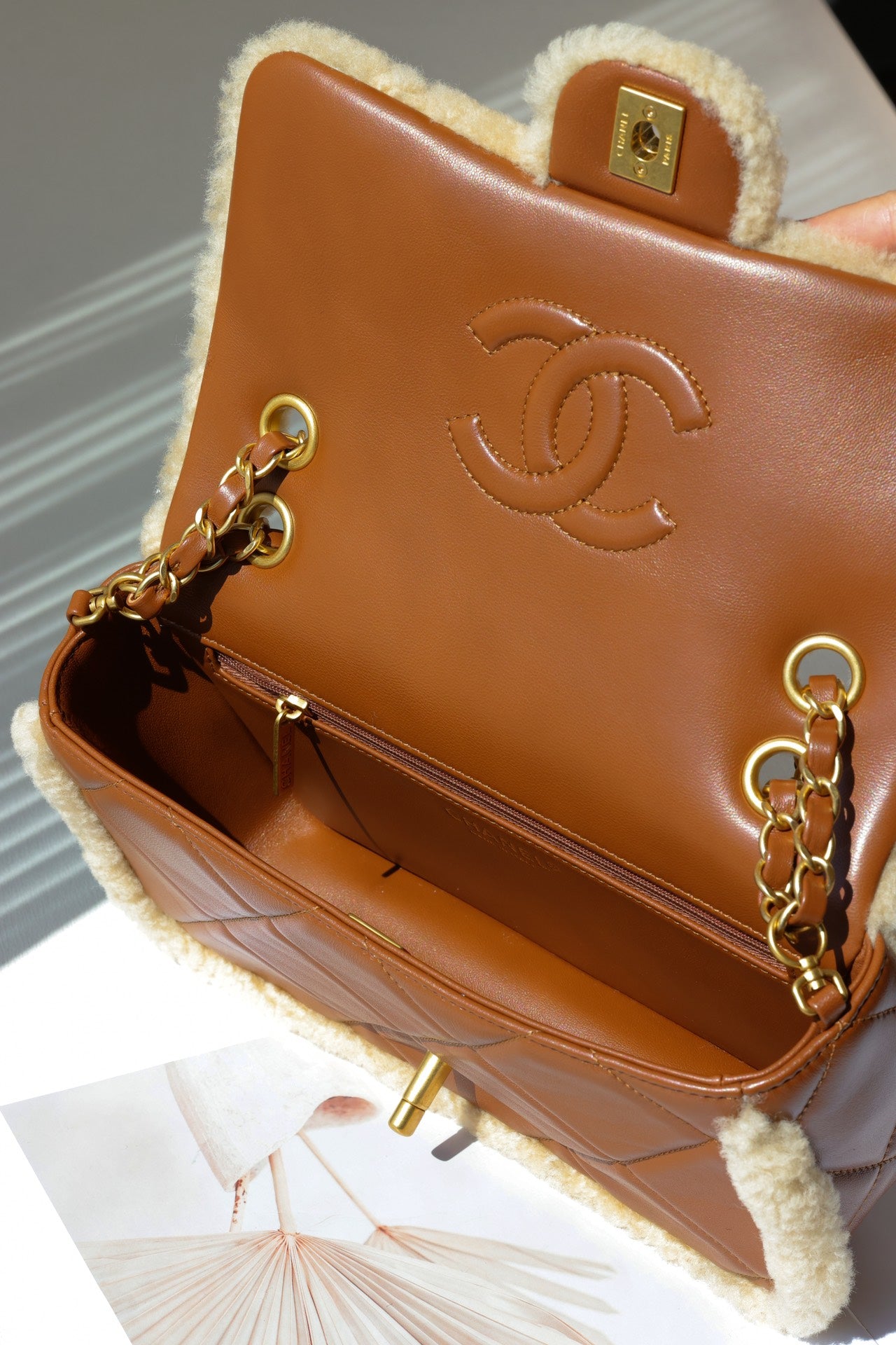 Chanel 24K CF Series Teddy Bear shoulder bag YL102495 Brown