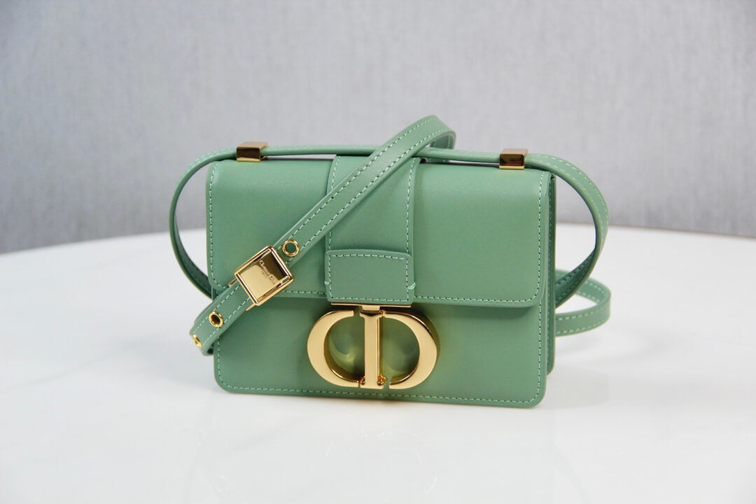 d9006 mini montaigne shoulder bag cross body bags green cowhide real leather